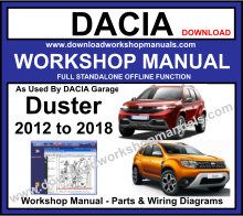 Dacia Duster Service Repair Workshop Manual